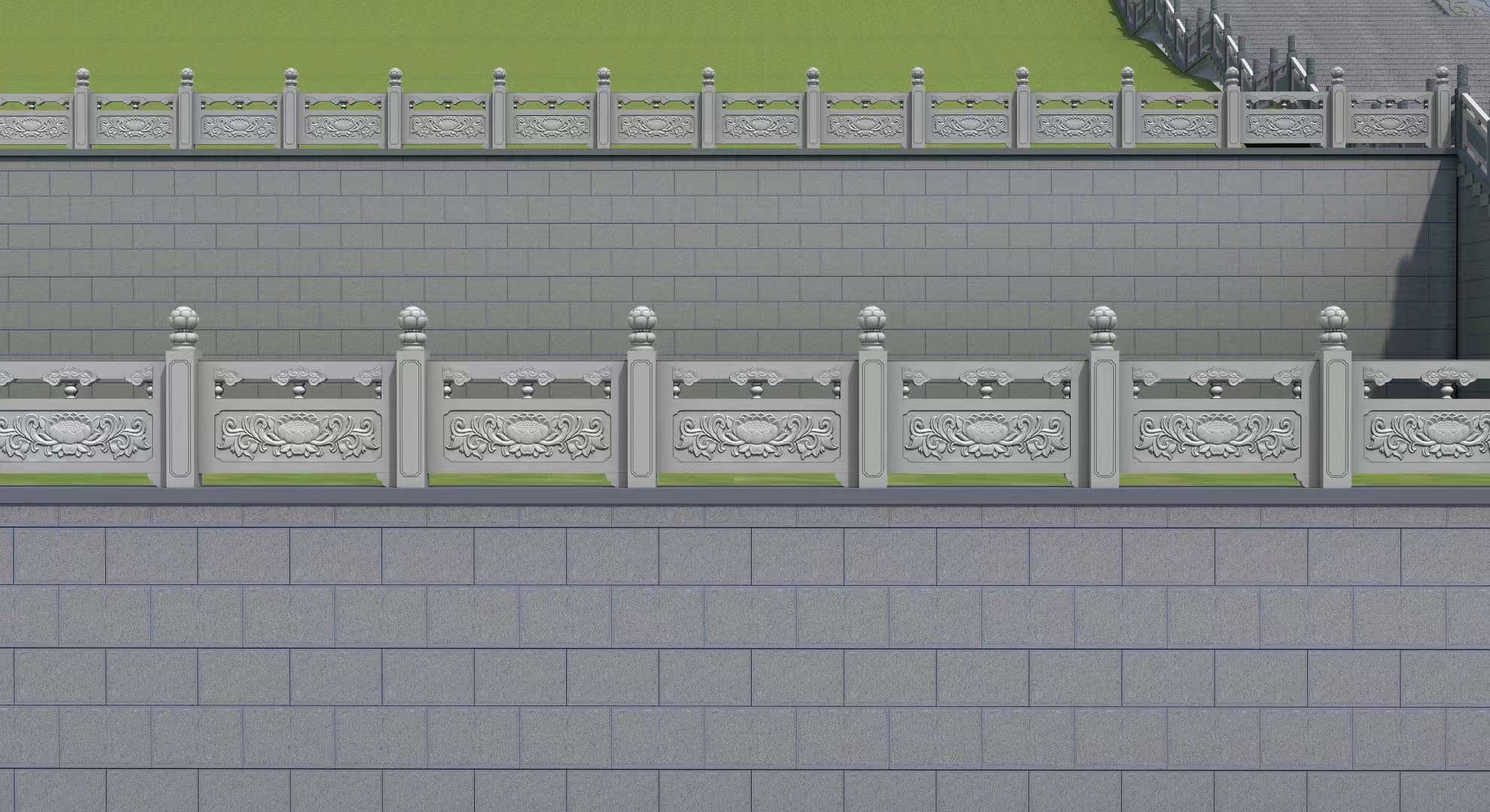 青石栏杆