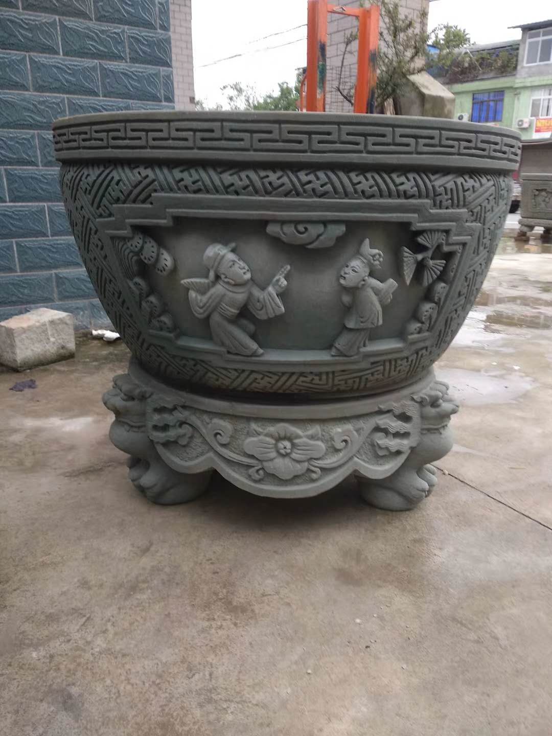 青石砂岩艺术水缸
